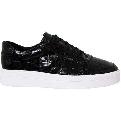 Clarks Hero Walk Womens Black Trainers Patent Leather - Size Uk 3.5 Clarks Hero Walk Womens Black Trainers Patent Leather - Size Uk 3.5