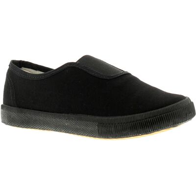 Wynsors Boys Childrens School Plimsolls Gusset Pumps Slip On Black Textile - Size 9 Kids (Uk Shoe) Wynsors Boys Childrens School Plimsolls Gusset Pumps Slip On Black Textile - Size 9 Kids (Uk Shoe)