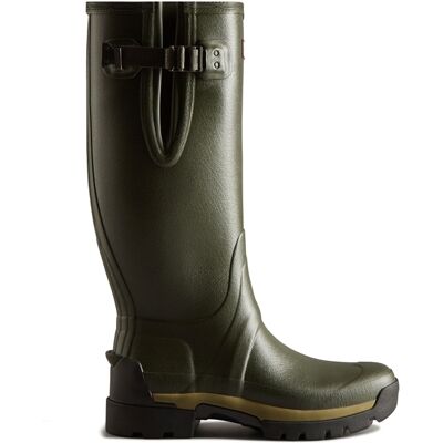 Hunter Mens Balmoral Adj Tec Sole Tall Boot Dark Olive - Green - Size Uk 7 Hunter Mens Balmoral Adj Tec Sole Tall Boot Dark Olive - Green - Size Uk 7