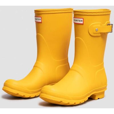 Hunter Original Short Womens Wellies - Yellow - Size Uk 7 Hunter Original Short Womens Wellies - Yellow - Size Uk 7
