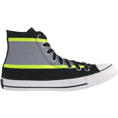 Converse Hi-Vis Mens Black Plimsolls Canvas (Archived) - Size Uk 8.5 Converse Hi-Vis Mens Black Plimsolls Canvas (Archived) - Size Uk 8.5