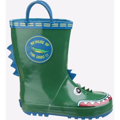 Cotswold Childrens Unisex Puddle Waterproof Wellington Junior Boys - Green Rubber - Size Uk 13 Kids Cotswold Childrens Unisex Puddle Waterproof Wellington Junior Boys - Green Rubber - Size Uk 13 Kids