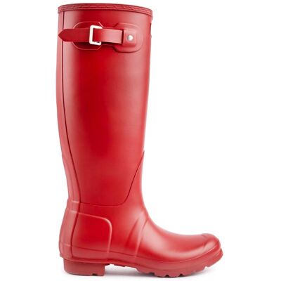 Hunter Womens Original Tall Classic Boots - Red Rubber - Size Uk 4 Hunter Womens Original Tall Classic Boots - Red Rubber - Size Uk 4