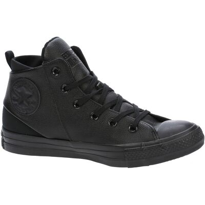 Converse Chuck Taylor All Star Selene Monochrome Womens Black Plimsolls Leather (Archived) - Size Uk 3.5 Converse Chuck Taylor All Star Selene Monochrome Womens Black Plimsolls Leather (Archived) - Size Uk 3.5
