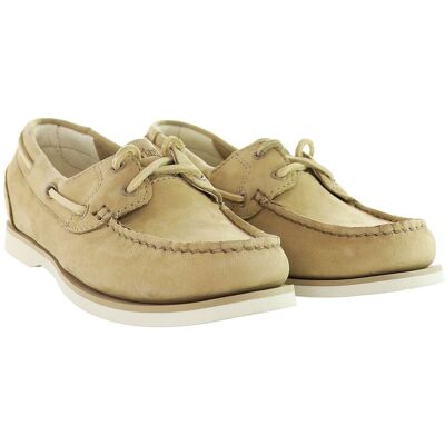 Timberland Classic Womens Beige Boat Shoes Leather - Size Uk 4.5 Timberland Classic Womens Beige Boat Shoes Leather - Size Uk 4.5