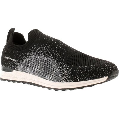 Hush Puppies - Ennis - Black - Memory Foam Trainers Hush Puppies - Ennis - Black - Memory Foam Trainers