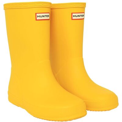 Hunter Childrens Unisex Original First Kids Yellow Wellington Boots - Size Uk 12 Kids Hunter Childrens Unisex Original First Kids Yellow Wellington Boots - Size Uk 12 Kids