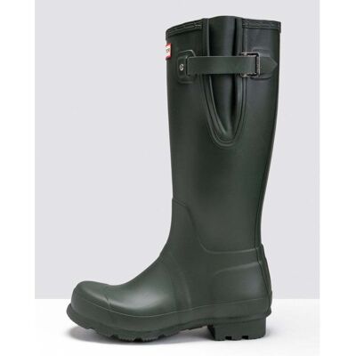 Hunter Original Side Adjustable Mens Wellington Boots - Olive Material_rubber - Size Uk 11 Hunter Original Side Adjustable Mens Wellington Boots - Olive Material_rubber - Size Uk 11