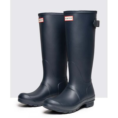 Hunter Womens Original Back Adjustable Wellies - Navy - Size Uk 8 Hunter Womens Original Back Adjustable Wellies - Navy - Size Uk 8