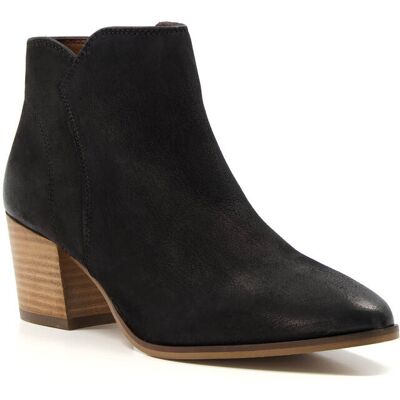 Dune London Womens Ladies Heeled Suede Ankle Boots Parlor - Black - Size Uk 6 Dune London Womens Ladies Heeled Suede Ankle Boots Parlor - Black - Size Uk 6
