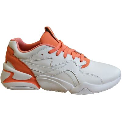 Puma Nova X Pantone 2 Living Coral Leather Trainers - Womens Puma Nova X Pantone 2 Living Coral Leather Trainers - Womens