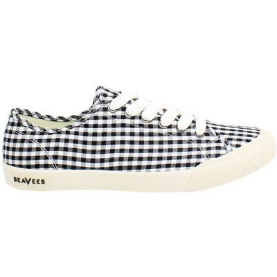 Seavees Monterey Americana Womens Black/white Plimsolls Canvas (Archived) - Size Uk 5 Seavees Monterey Americana Womens Black/white Plimsolls Canvas (Archived) - Size Uk 5