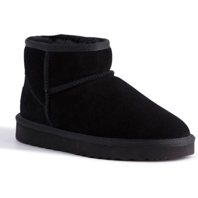 Aus Wooli Childrens Unisex Australia Kid'S Sheepskin Bondi Ankle Boots - Black Leather - Size Uk 11 Kids Aus Wooli Childrens Unisex Australia Kid'S Sheepskin Bondi Ankle Boots - Black Leather - Size Uk 11 Kids