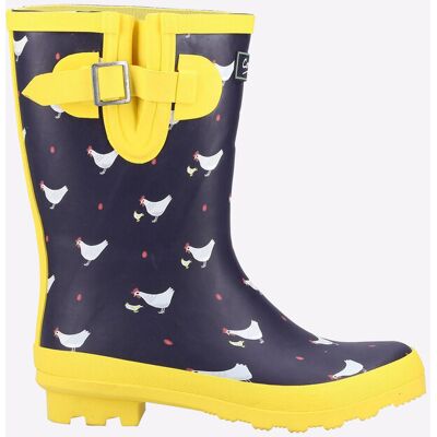 Cotswold Farmyard Mid Wellington Womens - Navy - Size Uk 8 Cotswold Farmyard Mid Wellington Womens - Navy - Size Uk 8