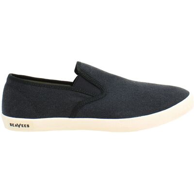 Seavees Baja Standard Mens Black Plimsolls Canvas (Archived) - Size Uk 6 Seavees Baja Standard Mens Black Plimsolls Canvas (Archived) - Size Uk 6