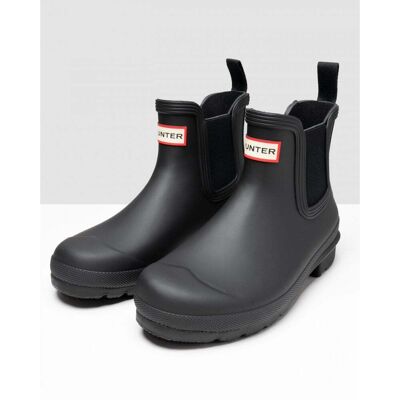 Hunter Womens Original Chelsea Boots - Black Rubber - Size Uk 5 Hunter Womens Original Chelsea Boots - Black Rubber - Size Uk 5