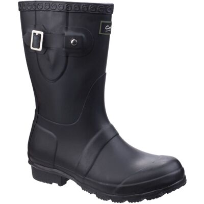 Cotswold Womens/ladies Windsor Short Waterproof Pull On Wellington Boots (Black) Rubber - Size Uk 8 Cotswold Womens/ladies Windsor Short Waterproof Pull On Wellington Boots (Black) Rubber - Size Uk 8