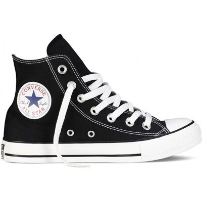 Converse All Star Unisex Chuck Taylor High Top Sneakers - Black/white Canvas - Size Uk 7 Converse All Star Unisex Chuck Taylor High Top Sneakers - Black/white Canvas - Size Uk 7