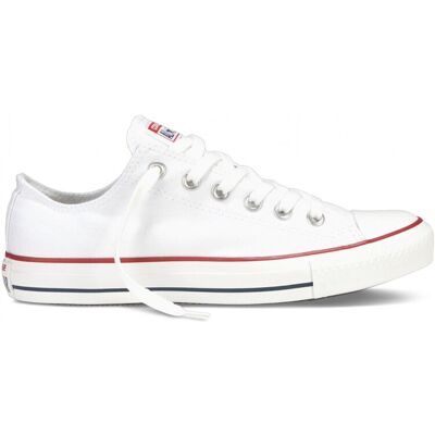 Converse All Star Unisex Chuck Taylor Low Top Sneakers - White Canvas - Size Uk 8 - Size Uk 8 Converse All Star Unisex Chuck Taylor Low Top Sneakers - White Canvas - Size Uk 8 - Size Uk 8