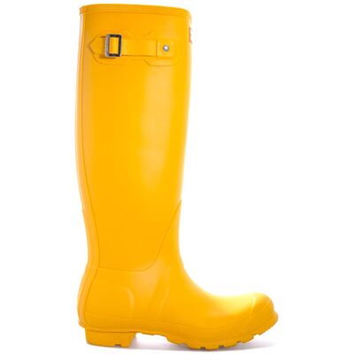 Hunter Womens Original Tall Wellington Boots In Yellow - Size Uk 6 Hunter Womens Original Tall Wellington Boots In Yellow - Size Uk 6