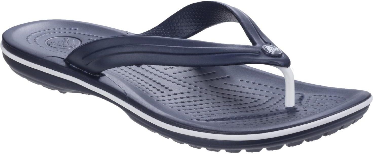Crocs Mens Unisex Crocband Flip Flops - Navy - Size Uk 12