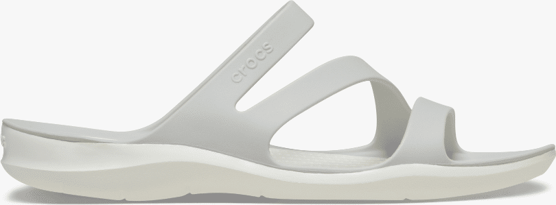 Crocs 203998-1ft Swiftwater Sandal Womens Open Toe Atmosphere - Grey - Size Uk 9