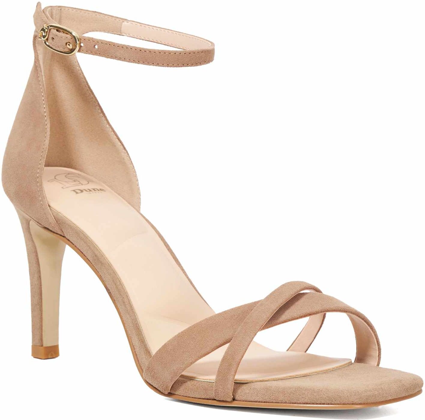 Dune London Womens Ladies Madrina - Ankle Strap Open Toe Sandals - Camel Leather - Size Uk 5
