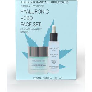 London Botanical Laboratories CBD + Hyaluronic Face Set - Serum + Moisturiser London Botanical Laboratories CBD + Hyaluronic Face Set - Serum + Moisturiser