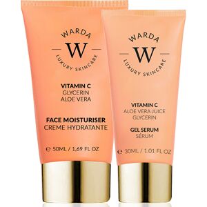 Warda Luxury Skincare Unisex Skin Glow Boost Vitamin C Moisturiser 50m + C Gel Serum 30ml - Cream - One Size Warda Luxury Skincare Unisex Skin Glow Boost Vitamin C Moisturiser 50m + C Gel Serum 30ml - Cream - One Size