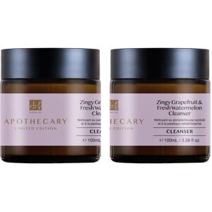 Dr. Botanicals Unisex Dr Zingy Grapefruit & Fresh Watermelon Cleanser 100ml X 2 - One Size Dr. Botanicals Unisex Dr Zingy Grapefruit & Fresh Watermelon Cleanser 100ml X 2 - One Size