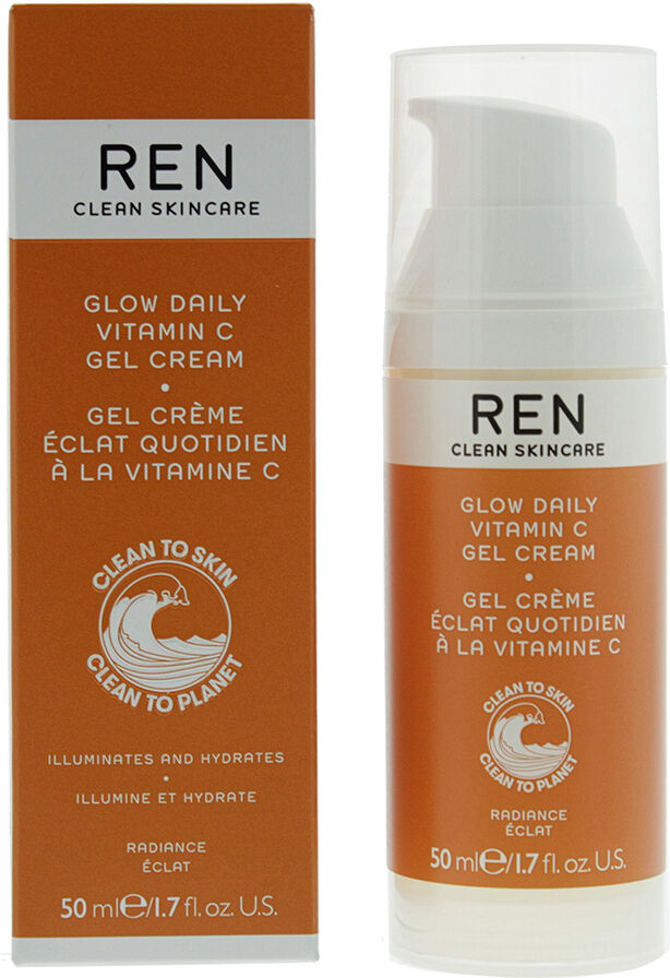 Ren Womens Clean Skincare Radiance Glow Daily Vitamin C Gel-Cream 50ml - One Size