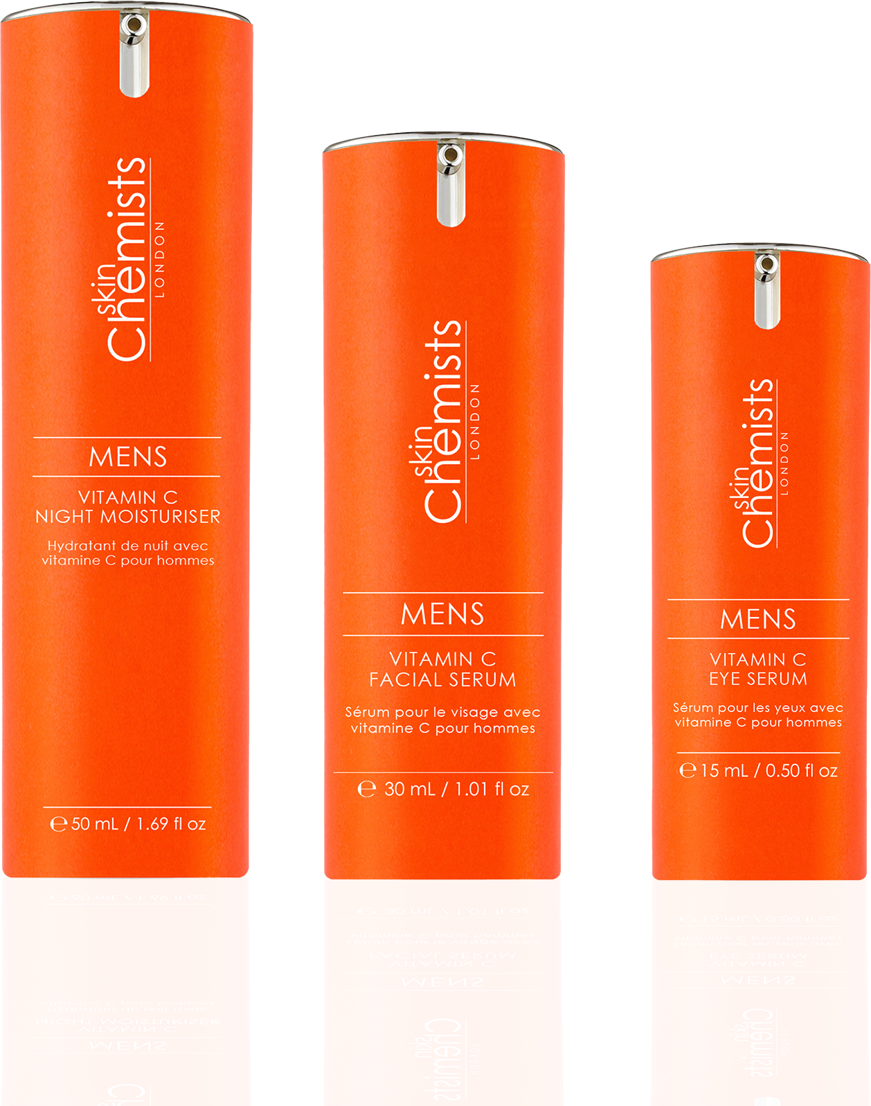 Skinchemists Skin Chemists Mens Vitamin C Trio (30ml, 50ml & 15ml) - One Size