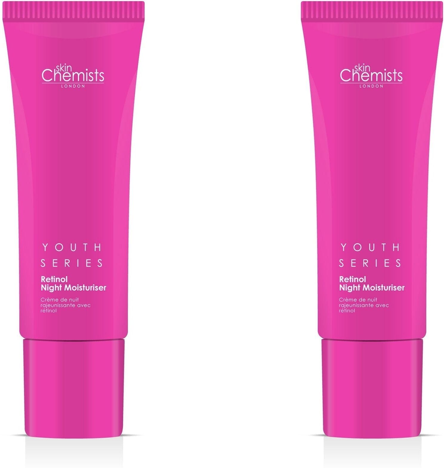 Skinchemists Unisex Youth Series Retinol & Bakuchiol Night Moisturiser 50ml X 2 Duo Pack - One Size