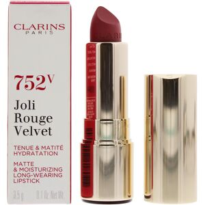 Clarins Womens Joli Rouge Velvet Matte & Moisturizing Lipstick 3.5g - 752v Rosewood - Na - One Size Clarins Womens Joli Rouge Velvet Matte & Moisturizing Lipstick 3.5g - 752v Rosewood - Na - One Size