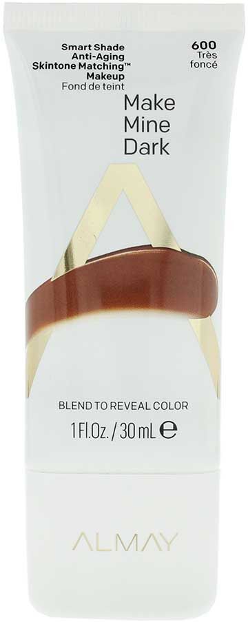 Almay Womens Smart Shade Skintone Matching Foundation 30ml - Make Mine Dark 600 - One Size
