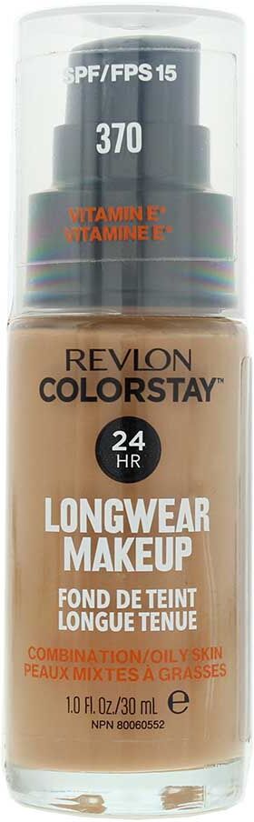 Revlon Womens Colorstay 24hrs Liquid Foundation 30ml - 370 Natural Tan - One Size