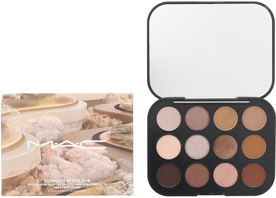 Mac Womens Connect In Colour Eye Shadow Palette 12.2g - Unfiltered Nudes - One Size