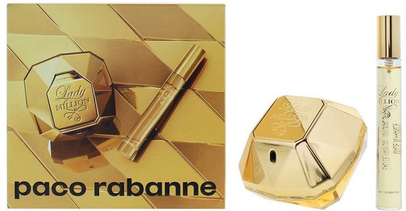 Paco Rabanne Womens Lady Million Eau De Parfum 50ml + Eau De 10ml Gift Set - One Size