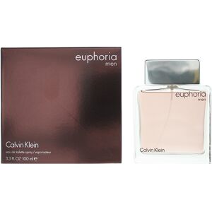 Calvin Klein Mens Euphoria Eau De Toilette 100ml Spray For Him - Black - One Size