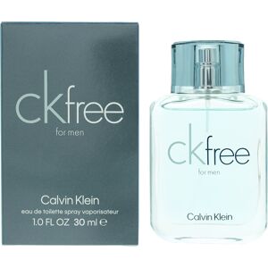 Calvin Klein Mens Ck Free For Men Eau De Toilette 30ml Spray For Him - One Size