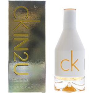 Calvin Klein Womens Ck In2u Her Eau De Toilette 50ml Spray For Her - Pink - One Size