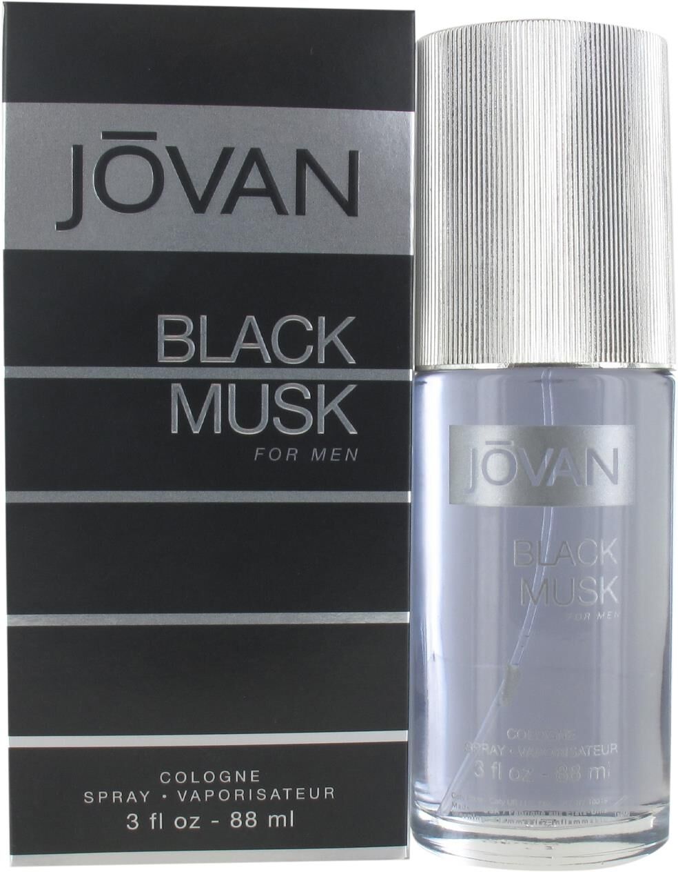 Jovan Mens Black Musk For Men 88ml Eau De Cologne Spray For Men - One Size