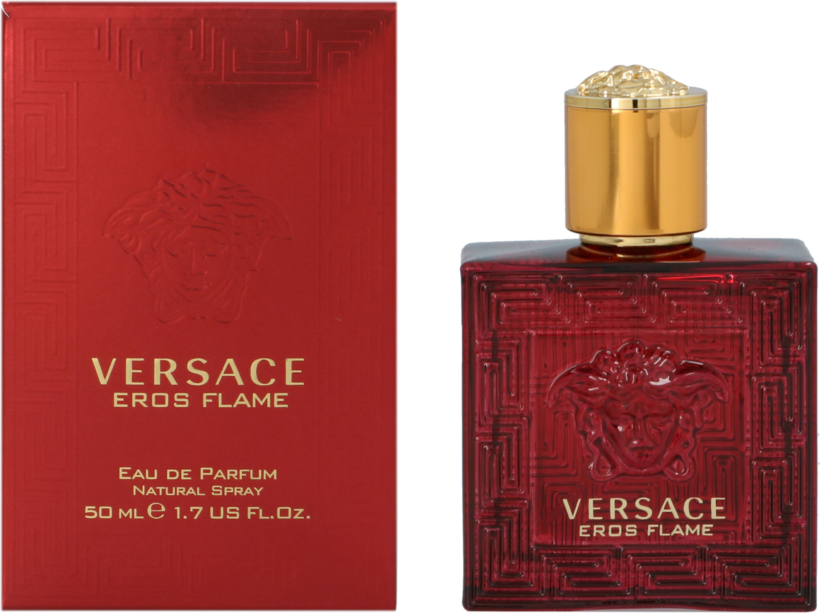Versace Mens Eros Flame Edp Spray 50ml - One Size