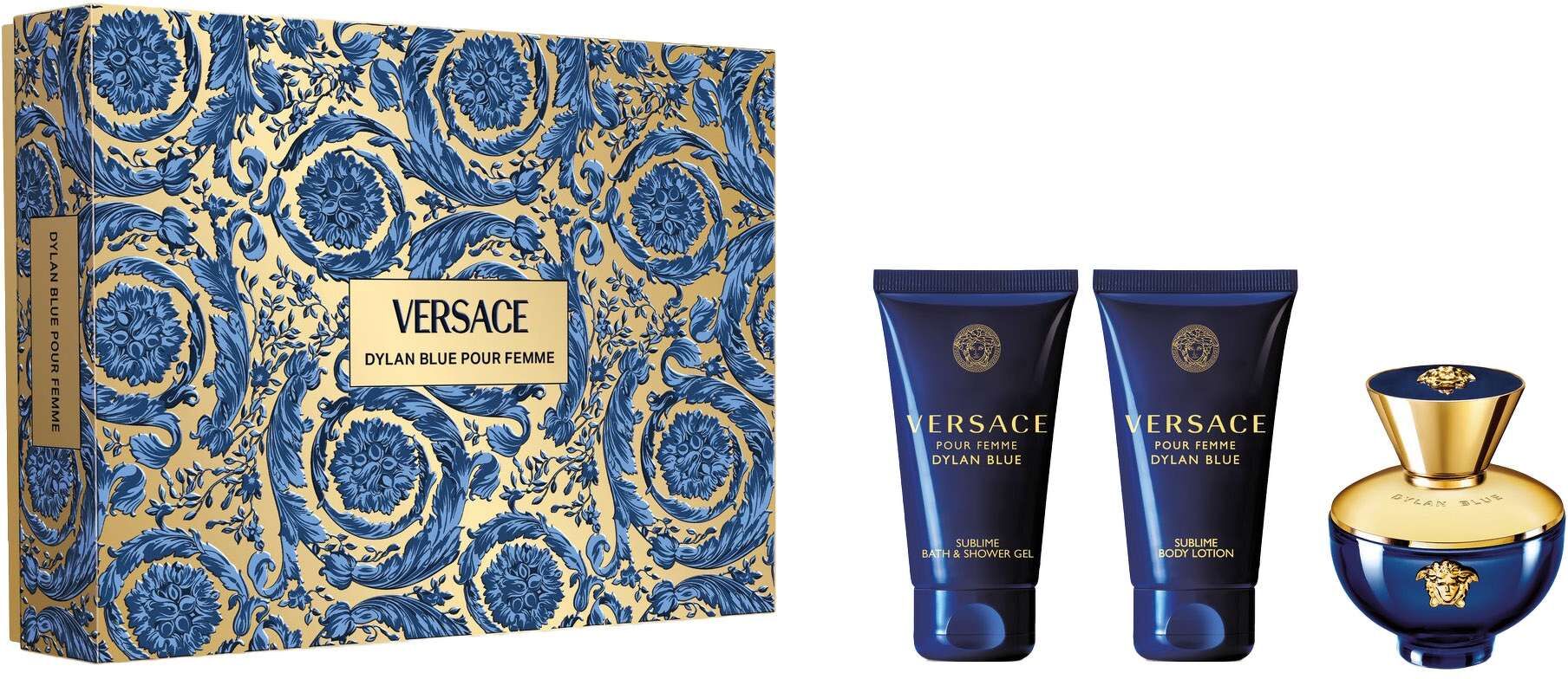 Versace Womens Dylan Blue Pour Femme Eau De Parfum Gift Set - Luxurious Fragrance Collection - One Size