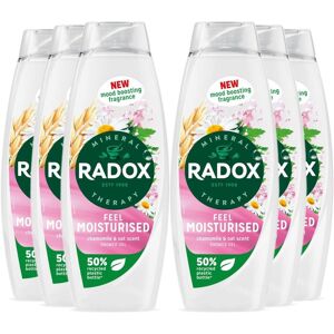 Radox Unisex Mineral Therapy Shower Gel Feel Moisturised Mood Boosting 450ml, 6 Pack - Cream - One Size Radox Unisex Mineral Therapy Shower Gel Feel Moisturised Mood Boosting 450ml, 6 Pack - Cream - One Size