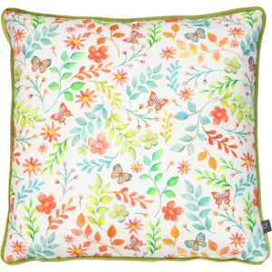 Prestigious Textiles Secret Garden Floral Cushion - Green Cotton - One Size Prestigious Textiles Secret Garden Floral Cushion - Green Cotton - One Size