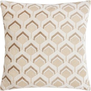 Paoletti Ledbury Velvet Jacquard Cushion Cover - Taupe - Size 45 Cm X 45 Cm Paoletti Ledbury Velvet Jacquard Cushion Cover - Taupe - Size 45 Cm X 45 Cm