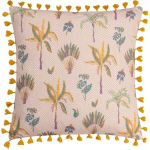 Furn. Chamae Coral Cotton Tasselled Cushion Cover - Cushion Cover Furn. Chamae Coral Cotton Tasselled Cushion Cover - Cushion Cover