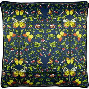 Paoletti Potage Botanical Cushion Cover - Navy - One Size Paoletti Potage Botanical Cushion Cover - Navy - One Size