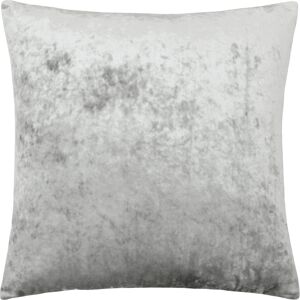 Paoletti Verona Crushed Velvet Cushion Cover - Silver - One Size Paoletti Verona Crushed Velvet Cushion Cover - Silver - One Size